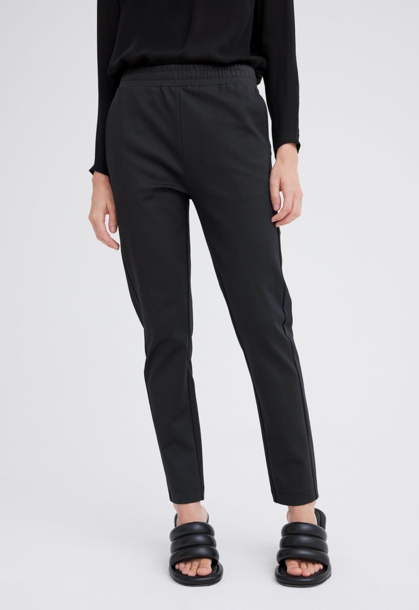 Jac + Jack Cub Cotton Ponte Pant - Black